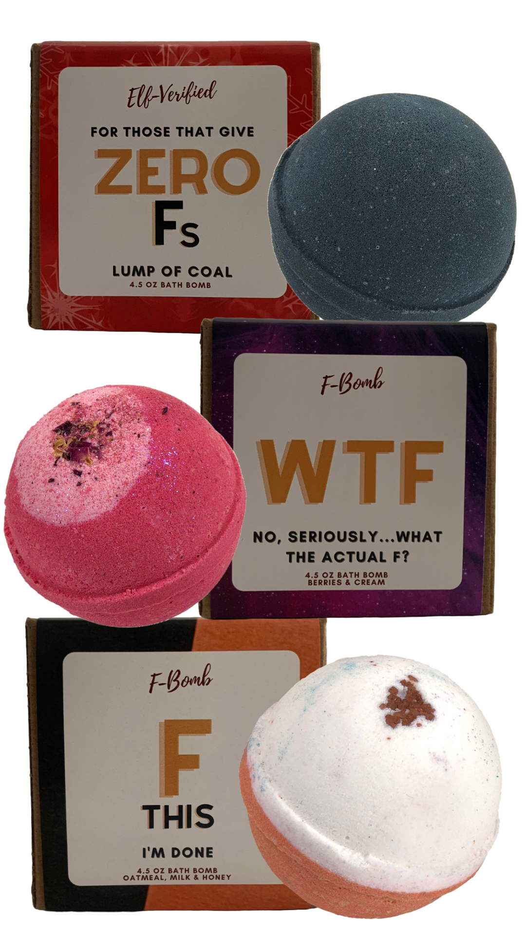 Zero Fs Lump of Coal Bath Bomb